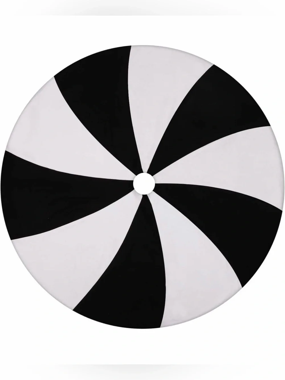 New 36” Classic Black & White Holiday Christmas Lollipop Tree Skirt